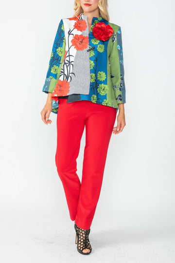 Red One Button Jacket